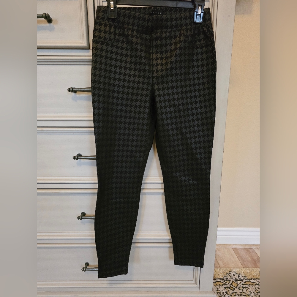Sanctuary Black Houndstooth Patterned Leggings - image 1